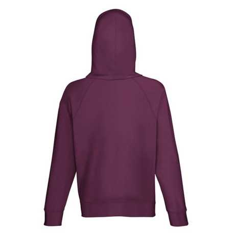 Pánska mikina (Fruit of the Loom-LW HOODED SWEAT) > bordová > S