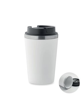 Šálka s keramickým vnútrom 350 ml > biela