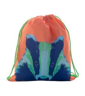 | Taška na šnúrku pre deti na zákazku > zelená / biela