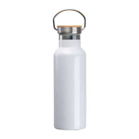 Dvojstenná fľaša z nehrdzavejúcej ocele, sublimovateľná, 500 ml > biela
