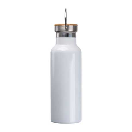 Dvojstenná fľaša z nehrdzavejúcej ocele, sublimovateľná, 500 ml > biela