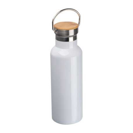 Dvojstenná fľaša z nehrdzavejúcej ocele, sublimovateľná, 500 ml > biela