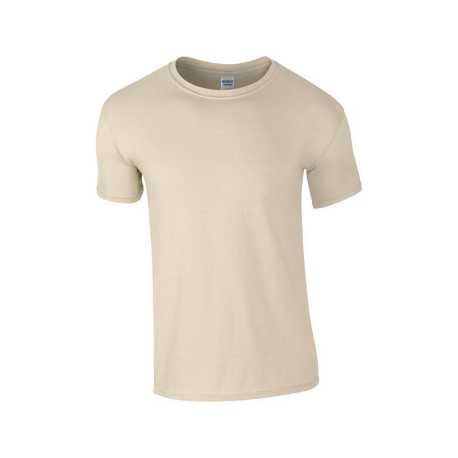 Unisex tričko (GILDAN SOFTSTYLE ADULT T-SHIRT) > hnedá (sand) > S