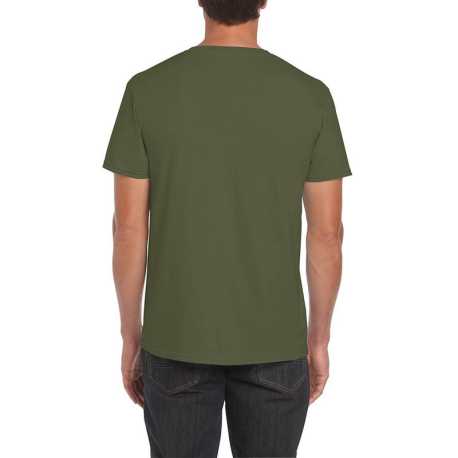 Unisex tričko (GILDAN SOFTSTYLE ADULT T-SHIRT) > zelená (military) > S