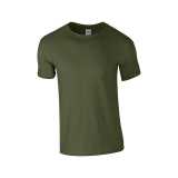 Unisex tričko (GILDAN SOFTSTYLE ADULT T-SHIRT) > zelená (military) > S