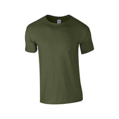 Unisex tričko (GILDAN SOFTSTYLE ADULT T-SHIRT) > zelená (military) > S