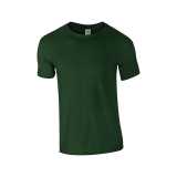 Unisex tričko (GILDAN SOFTSTYLE ADULT T-SHIRT) > zelená (forest) > S