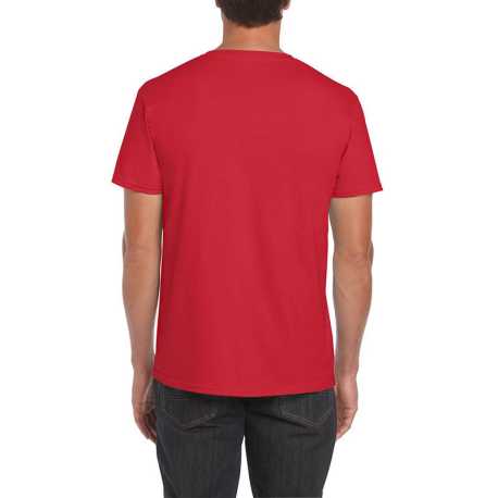 Unisex tričko (GILDAN SOFTSTYLE ADULT T-SHIRT) > červená > S
