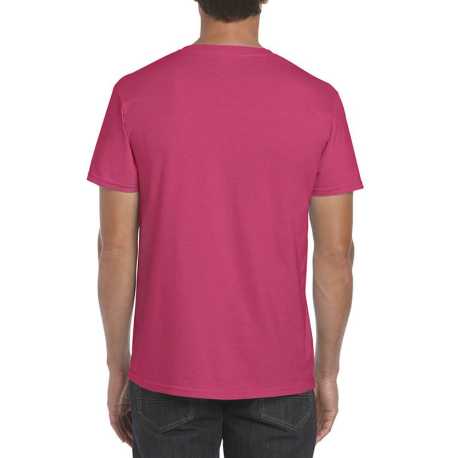 Unisex tričko (GILDAN SOFTSTYLE ADULT T-SHIRT) > ružová (heliconia) > S
