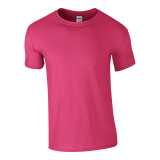 Unisex tričko (GILDAN SOFTSTYLE ADULT T-SHIRT) > ružová (heliconia) > S