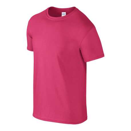 Unisex tričko (GILDAN SOFTSTYLE ADULT T-SHIRT) > ružová (heliconia) > S