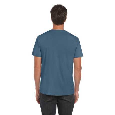 Unisex tričko (GILDAN SOFTSTYLE ADULT T-SHIRT) > modrá (indigo) > S