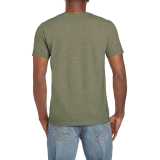 Unisex tričko (GILDAN SOFTSTYLE ADULT T-SHIRT) > zelená (heathermilitary)** > 2XL