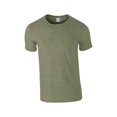 Unisex tričko (GILDAN SOFTSTYLE ADULT T-SHIRT) > zelená (heathermilitary)** > 2XL