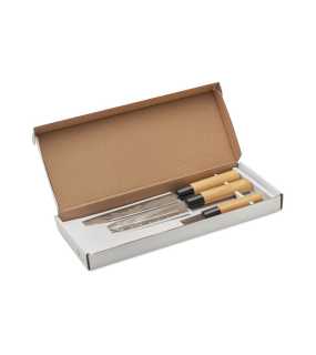 Trojdielna sada nožov > viacfarebné