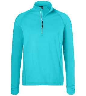 Pánske tričko(JN Mens Sports Shirt Halfzip) > tyrkysová > XL