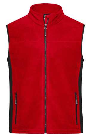 Pánska pracovná vesta(DAIBER Mens Workwear Fleece Vest) > červená / čierna > XL