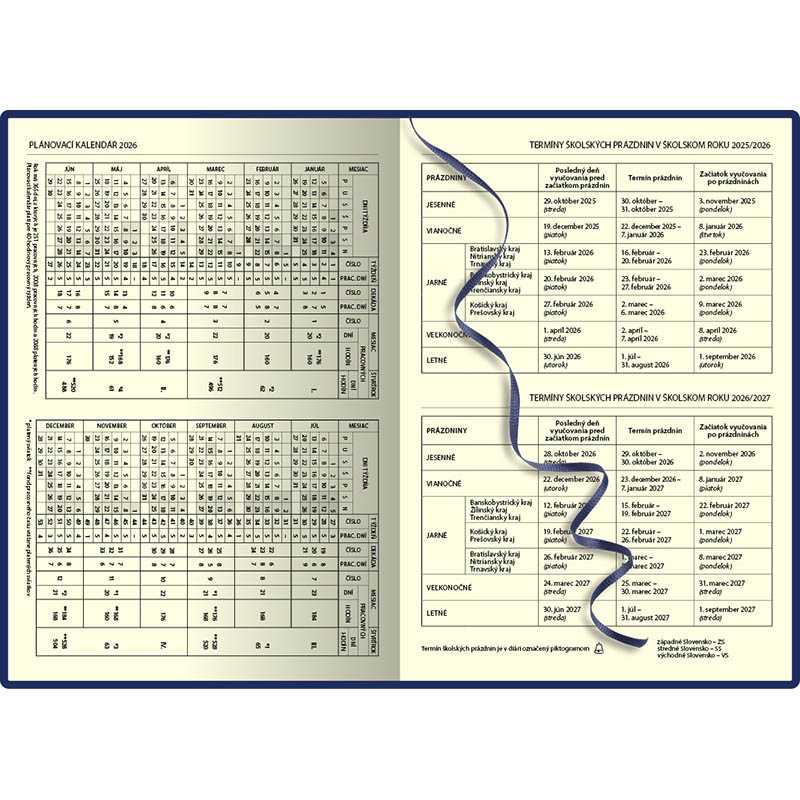 Diár (Venetia 2026) - 17 x 24 cm > modrá > týždenný A5