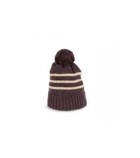 Unisex čiapka(K-UP BEANIE IN RECYCLED YARN)>šedá(Rosewood Heather)/hnedá(Sand Heather)