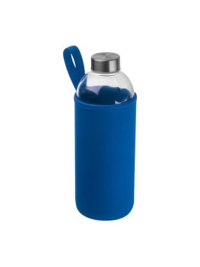 Sklenená fľaša v neoprénovom puzdre 1l > modrá