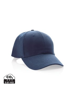 6 dielna šiltovka Impact z 280g recyklovanej bavlny AWARE > modrá (navy)
