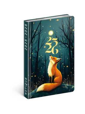 Diár (Petito 2025/2026) - 11 x 17 x 2 cm  > líška > týždenný B6