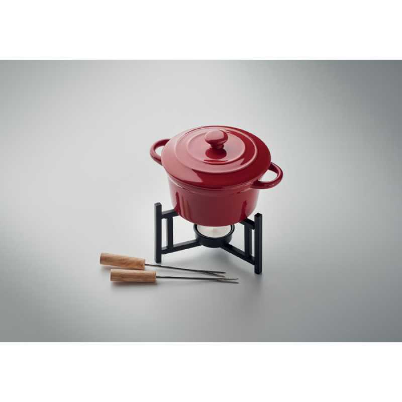 Sada na fondue 300 ml > červená