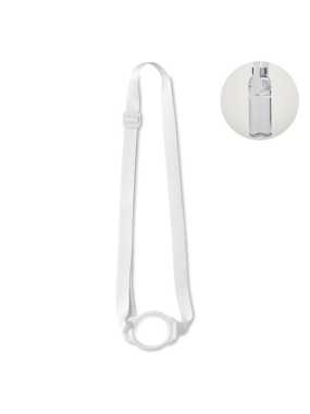 Šnúrka na krk s držiakom na fľaša > biela