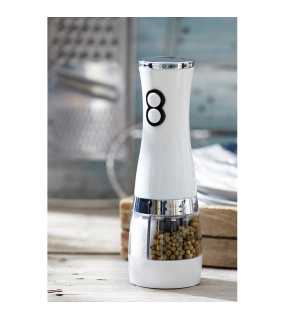 Elektrický mlynček na soľ a korenie > biela / strieborná