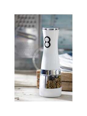 Elektrický mlynček na soľ a korenie > biela / strieborná