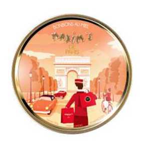 Honey Candies Round Tin "Arc de Triomphe" 50 g Maxim’s