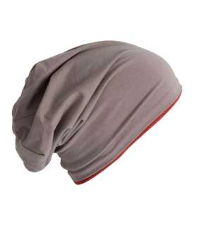 Zimná čiapka (K-UP BEANIE) > šedá(storm)/červená(light brick)