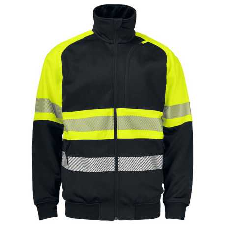 Pánska mikina (PROJOB SWEATSHIRT EN ISO 20471 CL. 1) > žltá / čierna > L