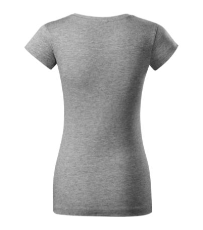 Dámske tričko (MALFINI Fit V-neck) > sivá (tmavý melír) > XS