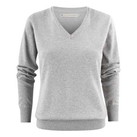 Dámsky sveter (James Harvest ASHLAND V-NECK LADY) > šedá > XS