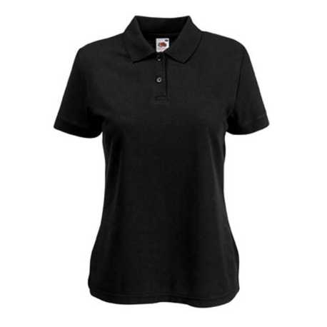 Dámska polokošeľa (FRUIT OF THE LOOM Lady-Fit 65/35 Polo) > čierna > XS