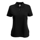 Dámska polokošeľa (FRUIT OF THE LOOM Lady-Fit 65/35 Polo) > čierna > XS