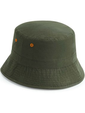 Unisex klobúk (Beechfield Recycled Polyester Bucket Hat) > zelená (olive) > S/M