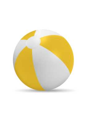 Nafukovacia plážová lopta. > žltá