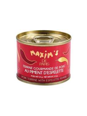 Pork terrine with Espelette pepper - Tin 65 g Maxim’s