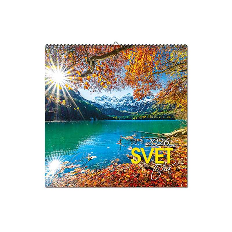 Nástenný kalendár (Svet ticha 2026) - 33 x 33 cm