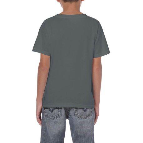 Detské tričko (GILDAN HEAVY COTTON YOUTH T-SHIRT) > šedá (charcoal) > XS