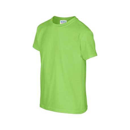 Detské tričko (GILDAN HEAVY COTTON YOUTH T-SHIRT) > zelená (lime) > XS