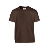 Detské tričko (GILDAN HEAVY COTTON YOUTH T-SHIRT) > hnedá (darkchocolate) > XS