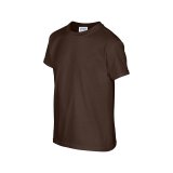 Detské tričko (GILDAN HEAVY COTTON YOUTH T-SHIRT) > hnedá (darkchocolate) > XS