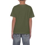 Detské tričko (GILDAN HEAVY COTTON YOUTH T-SHIRT) > zelená (military) > L