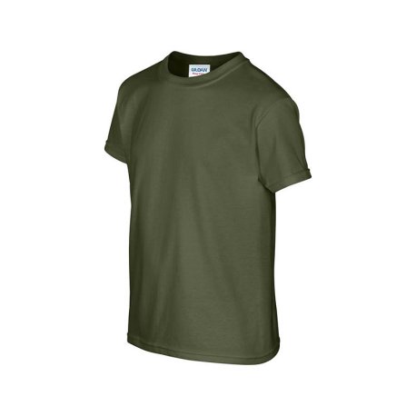 Detské tričko (GILDAN HEAVY COTTON YOUTH T-SHIRT) > zelená (military) > L