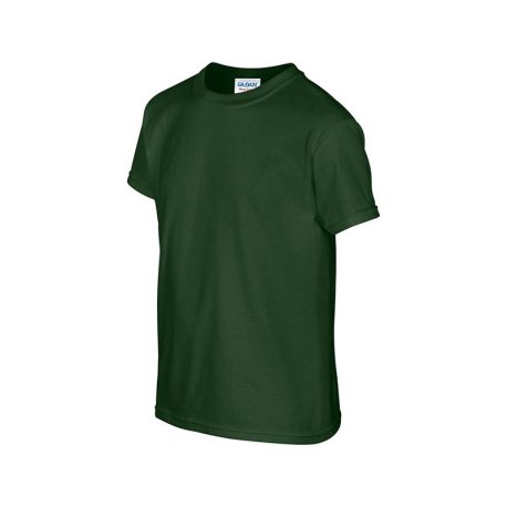 Detské tričko (GILDAN HEAVY COTTON YOUTH T-SHIRT) > zelená (forest) > XS