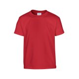 Detské tričko (GILDAN HEAVY COTTON YOUTH T-SHIRT) > červená > XS
