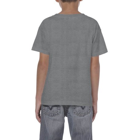 Detské tričko (GILDAN HEAVY COTTON YOUTH T-SHIRT) > šedá (graphite heather) > L